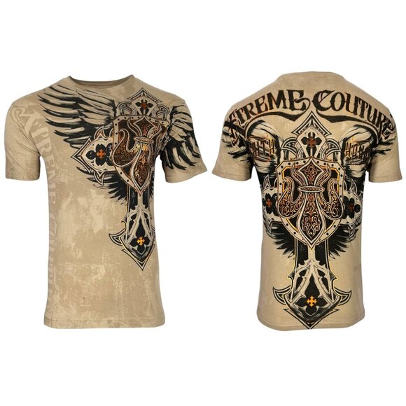 XTREME COUTURE by AFFLICTION Men T-Shirt LOCKDOWN - Picture 2 of 8